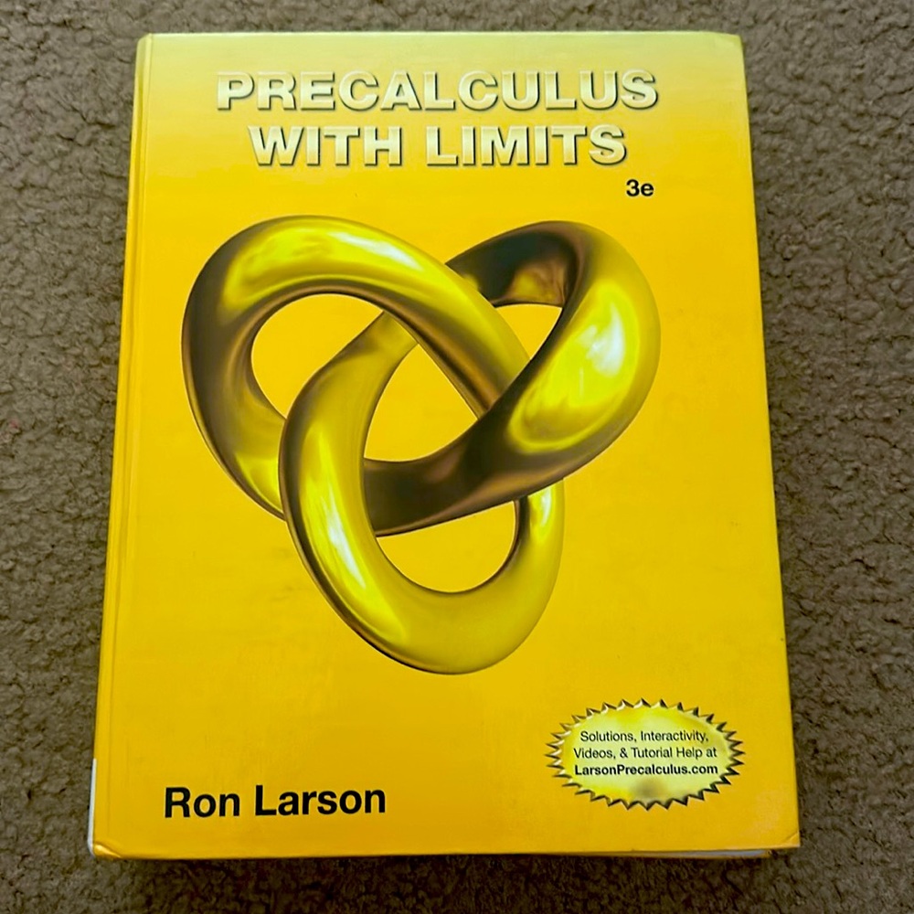 Precalculus with limits 3e by Ron Larson